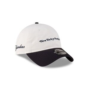 New York or Nowhere White Wordmark 9TWENTY Adjustable Hat